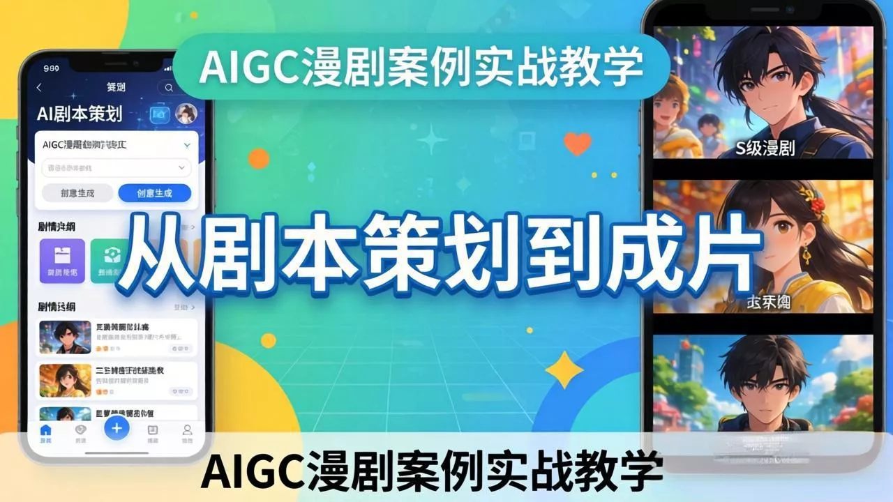 AIGC漫剧案例实战教学:从剧本策划到成片,手把手教学员用AI完成S级漫剧创作 AIGC漫剧案例实战教学:从剧本策划到成片,手把手教学员用AI完成S级漫剧创作