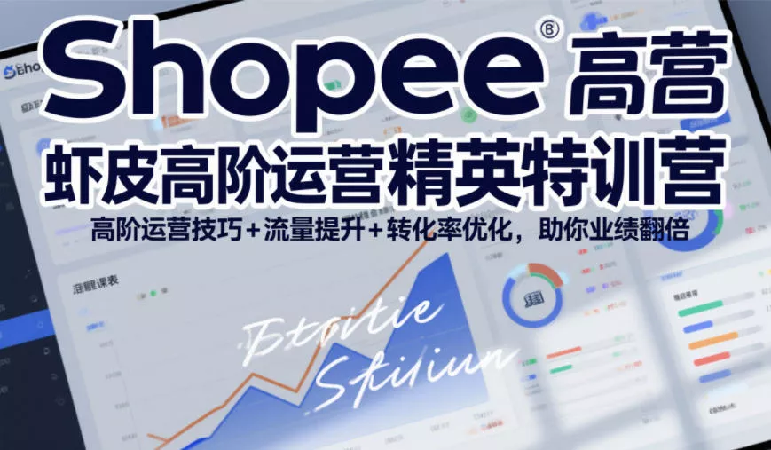 Shopee虾皮高阶运营精英特训营,高阶运营技巧+流量提升+转化率优化,助你业绩翻倍 Shopee虾皮高阶运营精英特训营,高阶运营技巧+流量提升+转化率优化,助你业绩翻倍