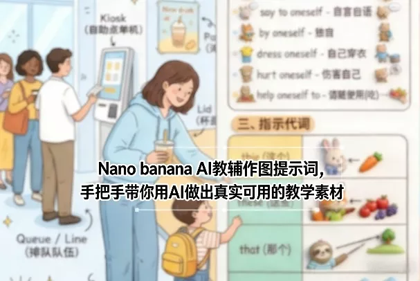 Nano banana AI教辅作图提示词,手把手带你用AI做出真实可用的教学素材 Nano banana AI教辅作图提示词,手把手带你用AI做出真实可用的教学素材