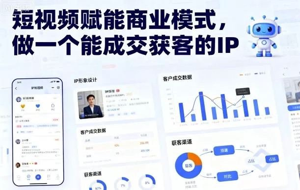 短视频赋能商业模式,做一个能成交获客的IP