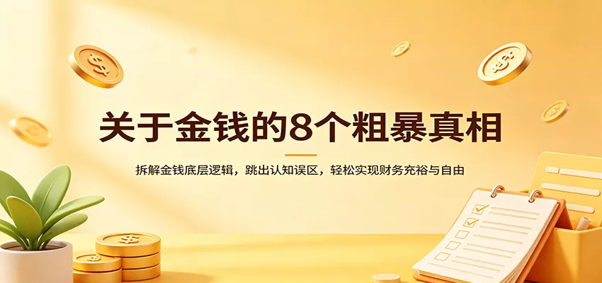 关于金钱的8个粗暴真相:拆解金钱底层逻辑,跳出认知误区,轻松实现财务充裕与自由 - 项目资源网