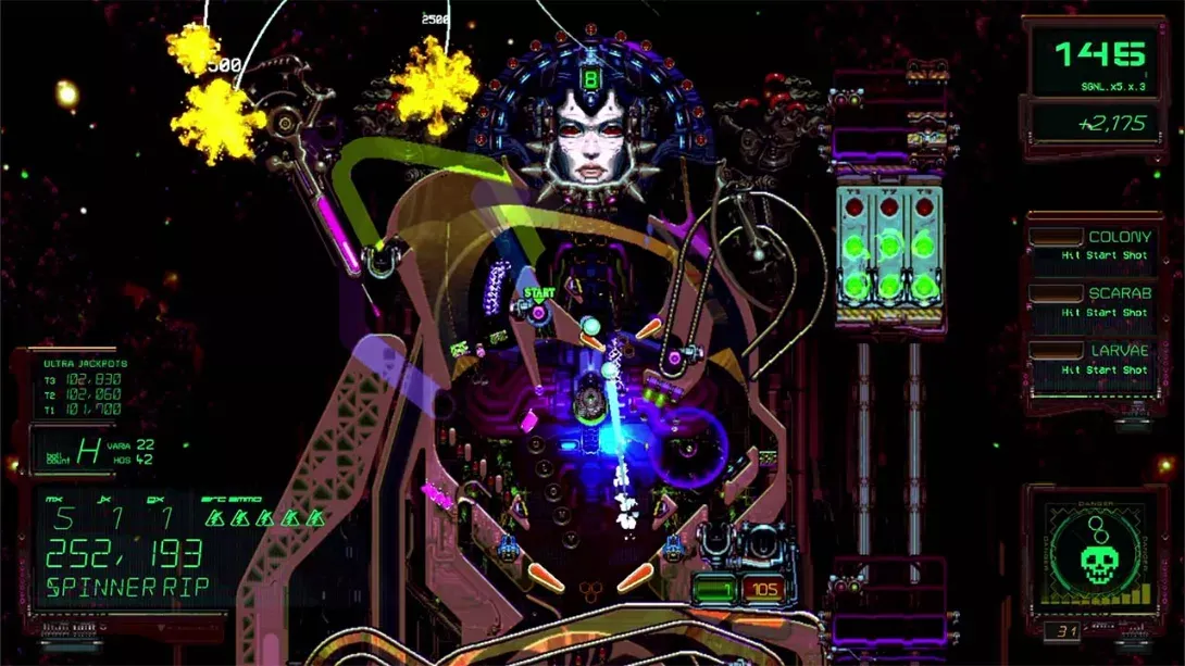 【美版】异种弹珠台 敌对弹球行动 .XENOTILT HOSTILE PINBALL ACTION 中文