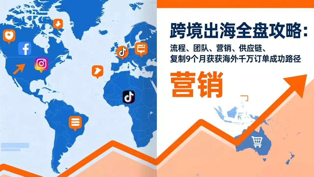 跨境出海全盘攻略:流程,团队,营销,供应链,复制9个月斩获海外千万订单成功路径 跨境出海全盘攻略:流程,团队,营销,供应链,复制9个月斩获海外千万订单成功路径