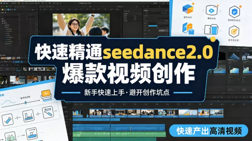 快速精通seedance2.0爆款视频创作,快速产出高清视频,避开大量创作坑点,新手也能快速上手 快速精通seedance2.0爆款视频创作,快速产出高清视频,避开大量创作坑点,新手也能快速上手