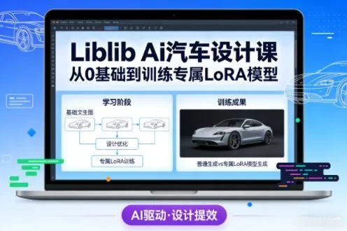 Liblib Ai汽车设计课,从0基础文生图,到教你训练专属设计和风格LoRA模型 Liblib Ai汽车设计课,从0基础文生图,到教你训练专属设计和风格LoRA模型