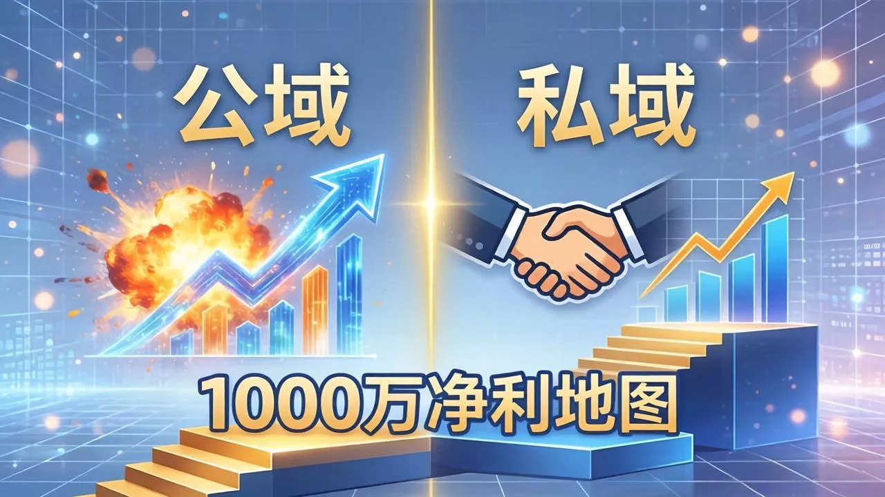 公域玩命出爆款,私域悄悄做成交:这套AI内训课,2026给你打通1000万净利的地图 公域玩命出爆款,私域悄悄做成交:这套AI内训课,2026给你打通1000万净利的地图