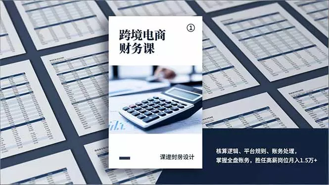 跨境电商财务课,核算逻辑、平台规则、账务处理,掌握全盘账务,胜任高薪岗位月入1.5万+ 跨境电商财务课,核算逻辑、平台规则、账务处理,掌握全盘账务,胜任高薪岗位月入1.5万+