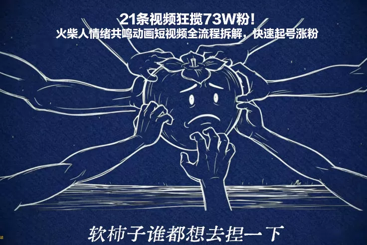 21条视频狂揽73W粉!火柴人情绪共鸣动画短视频全流程拆解,快速起号涨粉 21条视频狂揽73W粉!火柴人情绪共鸣动画短视频全流程拆解,快速起号涨粉