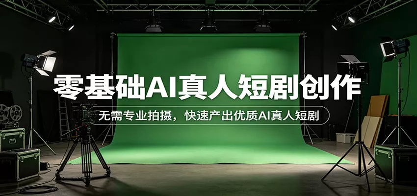 零基础AI真人短剧创作：无需专业拍摄，快速产出优质AI真人短剧 - 项目资源网