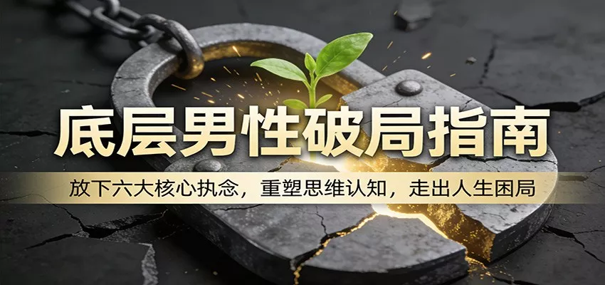 底层男性破局指南：放下六大核心执念，重塑思维认知，走出人生困局 - 项目资源网