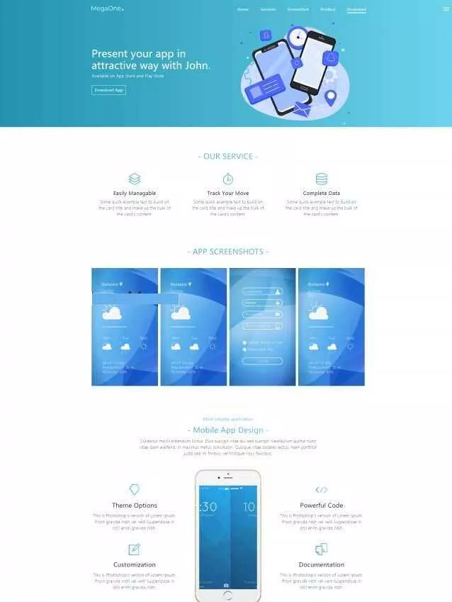 APP应用程序开发公司网站html模板 - 项目资源网