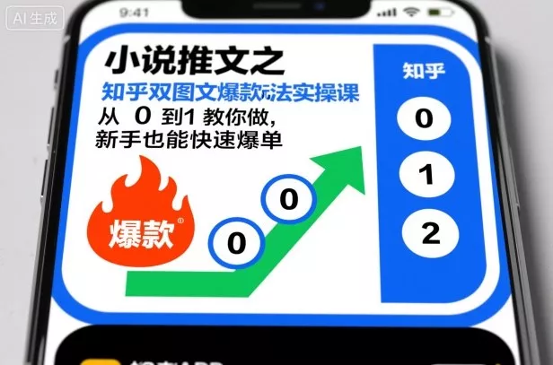 小说推文之知乎双图文爆款玩法实操课，从0到1教你做，新手也能快速爆单 - 项目资源网
