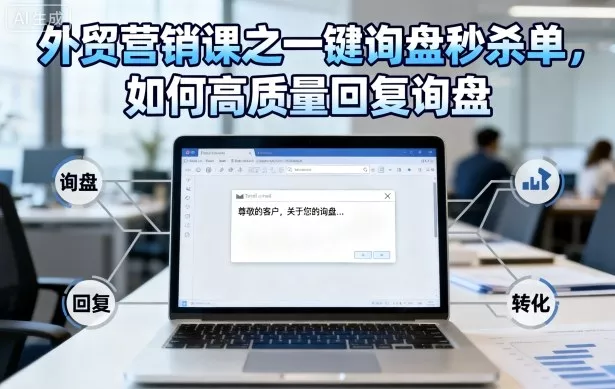 外贸营销课之一键询盘秒杀单,如何高质量回复询盘