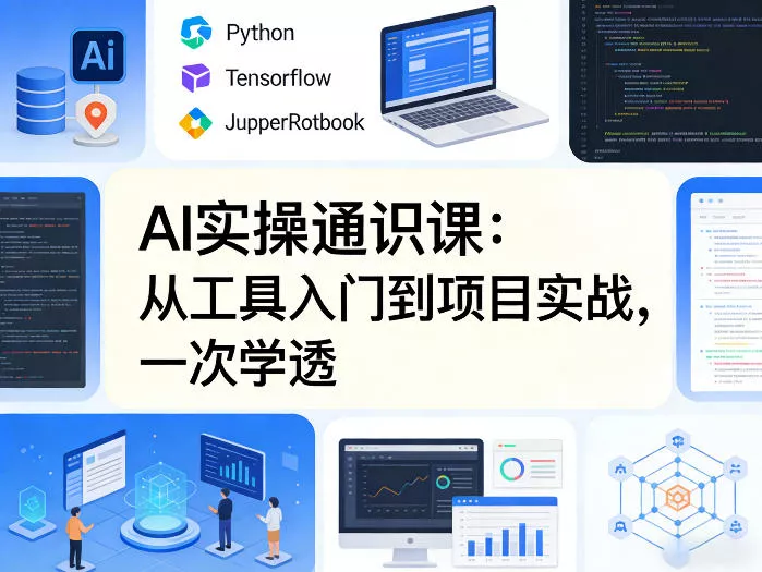 AI实操通识课,从工具入门到项目实战,一次学透 AI实操通识课,从工具入门到项目实战,一次学透