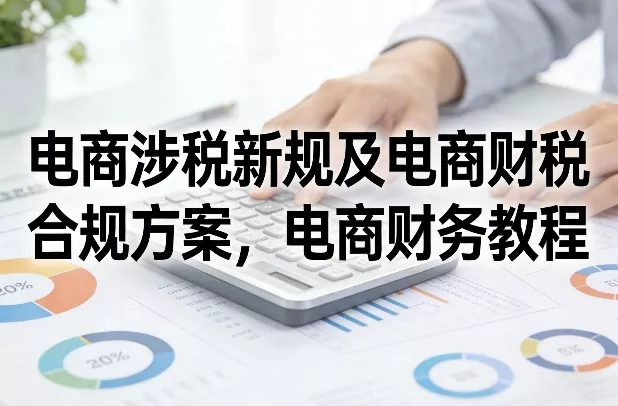 电商涉税新规及电商财税合规方案,电商财务教程 电商涉税新规及电商财税合规方案,电商财务教程