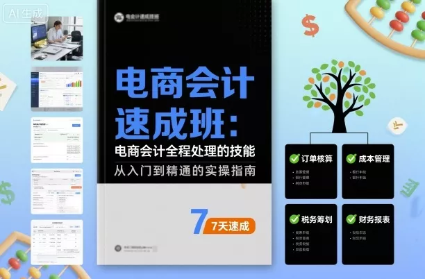 电商会计速成班,电商会计全程处理的技能